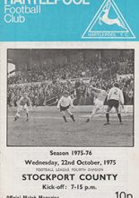Hartlepool United v Stockport County 22-Oct-1975