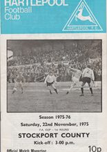 Hartlepool United v Stockport County 22-Nov-1975