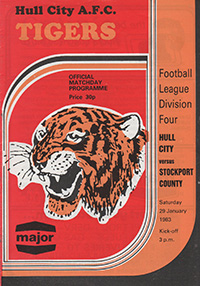 Hull City v Stockport County 29-Jan-1983