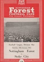 Nottingham Forest v Stoke City 18-Jan-1964
