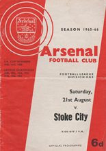 Arsenal v Stoke City 21-Aug-1965