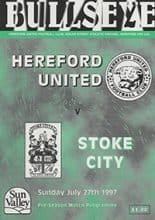 Hereford United v Stoke City 27-Jul-1997