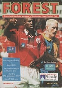 Nottingham Forest v Stoke City 27-Sep-1997