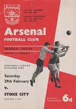 Arsenal v Stoke City 29-Feb-1964