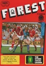 Nottingham Forest v Stoke City 06-Oct-1984