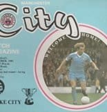 Manchester City v Stoke City 07-Oct-1981