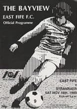 East Fife v Stranraer 18-Nov-1989