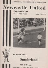 Newcastle United v Sunderland 14-Mar-1964