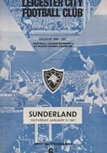 Leicester City v Sunderland 21-Jan-1967