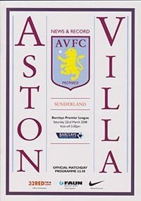 Aston Villa v Sunderland 22-Mar-2008