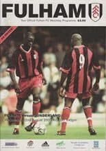 Fulham v Sunderland 22-Aug-2001
