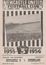 Newcastle United v Sunderland 27-Dec-1955