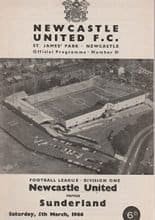 Newcastle United v Sunderland 05-Mar-1966