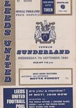 Leeds United v Sunderland 07-Sep-1966
