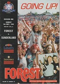 Nottingham Forest v Sunderland 08-May-1994