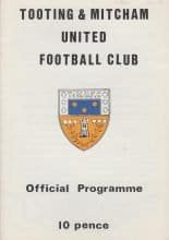 Tooting & Mitcham United v Sutton United 28-Jan-1978
