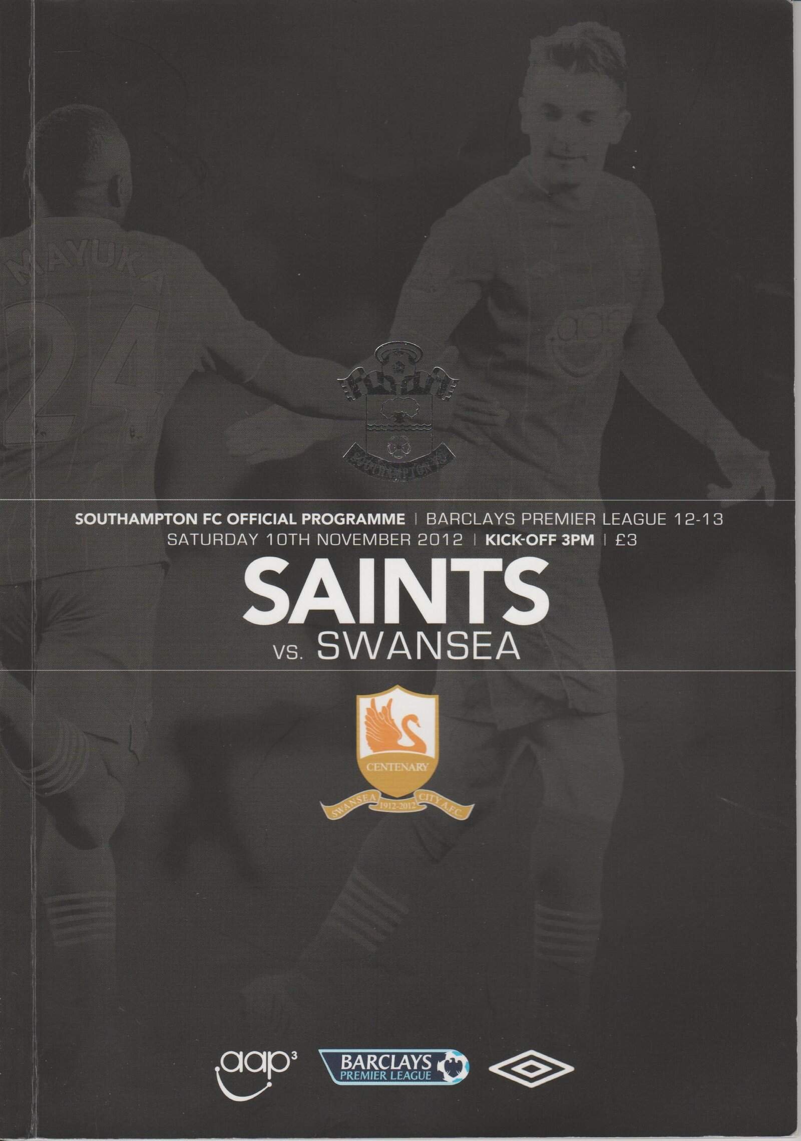 Southampton v Swansea City 10-Nov-2012