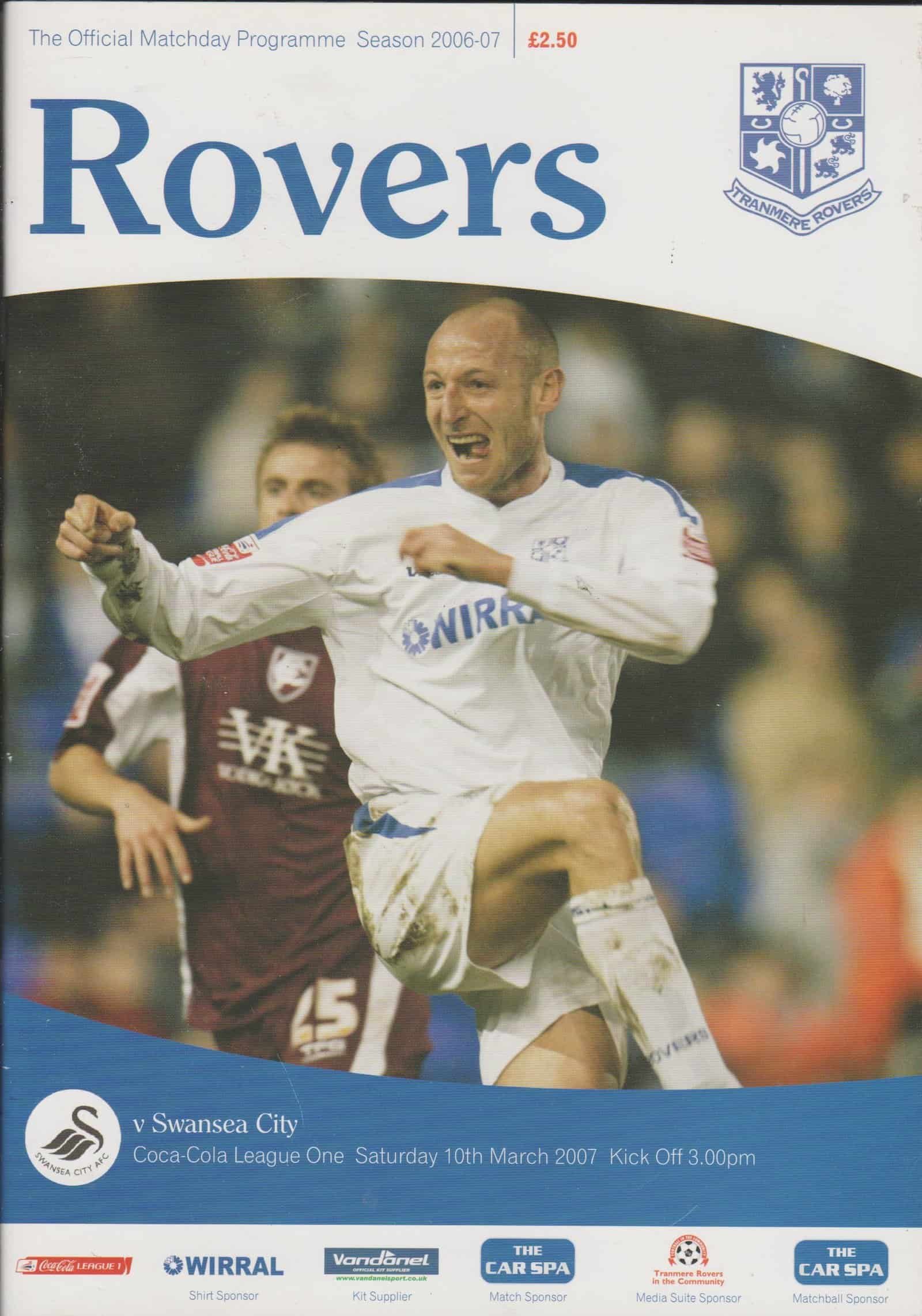 Tranmere Rovers v Swansea City 10-Mar-2007