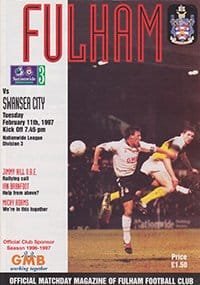 Fulham v Swansea City 11-Feb-1997