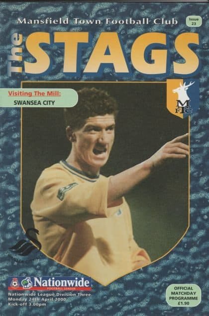 Mansfield Town v Swansea City  24-Apr-2000