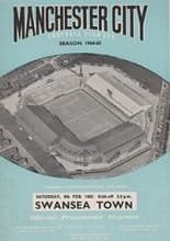 Manchester City v Swansea Town 06-Feb-1965