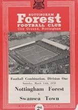 Nottingham Forest Reserves v Swindon Town Reserves 14-Mar-1959