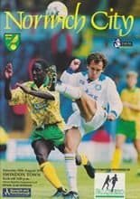 Norwich City v Swindon Town 28-Aug-1993