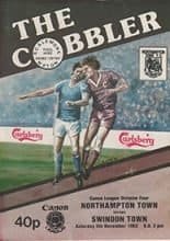 Northampton Town v Swindon Town 05-Nov-1983