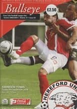 Hereford United v Swindon Town 05-Sep-2008