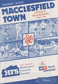 Macclesfield Town v Telford United 01-Dec-1989