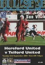 Hereford United v Telford United 23-Sep-2003