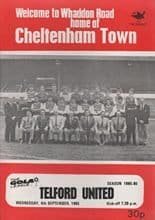 Cheltenham Town v Telford United 04-Sep-1985
