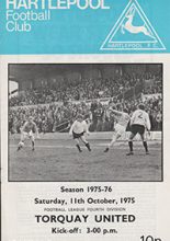 Hartlepool United v Torquay United 11-Oct-1975