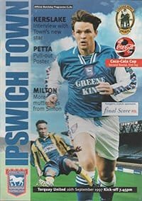 Ipswich Town v Torquay United 16-Sep-1997