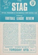 Mansfield Town v Torquay United 18-Nov-1967