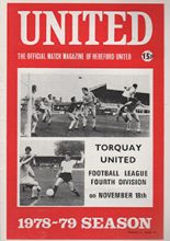 Hereford United v Torquay United 18-Nov-1978