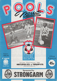 Hartlepool United v Torquay United 22-Feb-1986