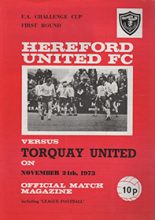 Hereford United v Torquay United 24-Nov-1973