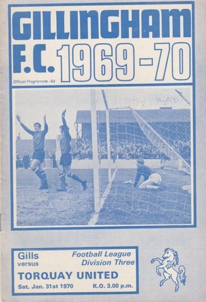 Gillingham v Torquay United 31-Jan-1970