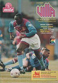 Aston Villa v Tottenham Hotspur 10-Mar-1993