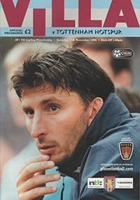 Aston Villa v Tottenham Hotspur 11-Nov-2000