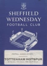 Sheffield Wednesday v Tottenham Hotspur 13-Jan-1968