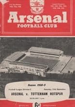 Arsenal v Tottenham Hotspur 13-Sep-1958