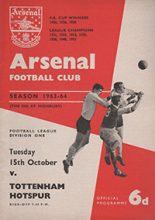 Arsenal v Tottenham Hotspur 15-Oct-1963