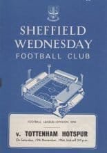 Sheffield Wednesday v Tottenham Hotspur 19-Nov-1966