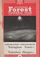 Nottingham Forest v Tottenham Hotspur 21-Dec-1963