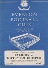 Everton v Tottenham Hotspur 22-Mar-1967