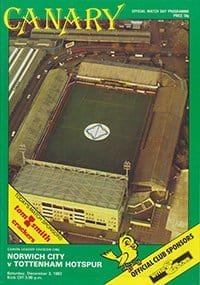 Norwich City v Tottenham Hotspur 03-Dec-1983