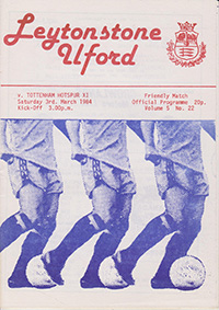 Leytonstone & Ilford v Tottenham Hotspur XI 03-Mar-1984