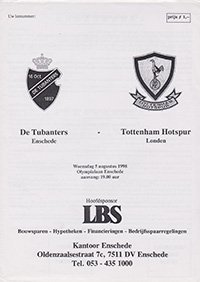 De Tubnaters Enschede vs Tottenham Hotspur 05-Aug-1998